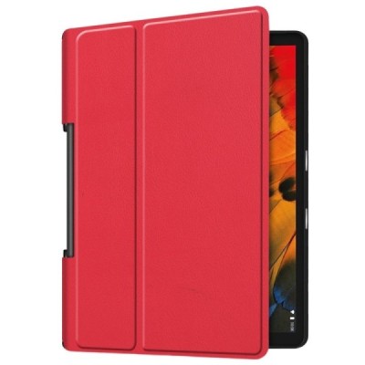 Lenovo Yoga Smart Tab 10.1 (YT-X705F, YT-X705L) красный кожаный чехол-книжка (складной) | Vacins.lv