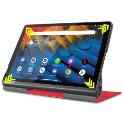 Lenovo Yoga Smart Tab 10.1 (YT-X705F, YT-X705L) красный кожаный чехол-книжка (складной) | Vacins.lv