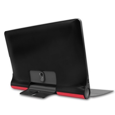 Lenovo Yoga Smart Tab 10.1 (YT-X705F, YT-X705L) красный кожаный чехол-книжка (складной) | Vacins.lv