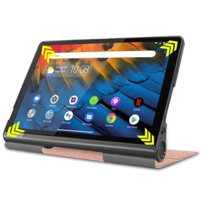 Lenovo Yoga Smart Tab 10.1 (YT-X705F, YT-X705L) золотой кожаный чехол-книжка (складной) | Vacins.lv