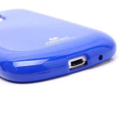 Samsung Galaxy S3 mini i8190 Mercury tumši zils cieta silikona (TPU) futrālis / Vacins.lv