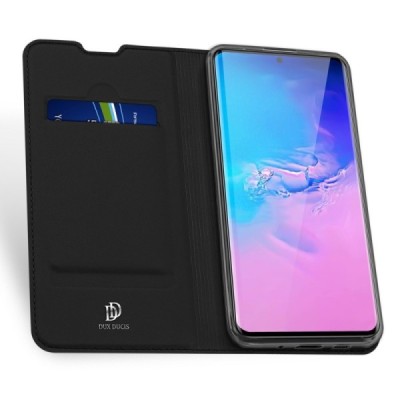 Samsung Galaxy S20 Ultra (G988) Dux Ducis Skin sērijas melns atvērams maciņš, maks | Vacins.lv