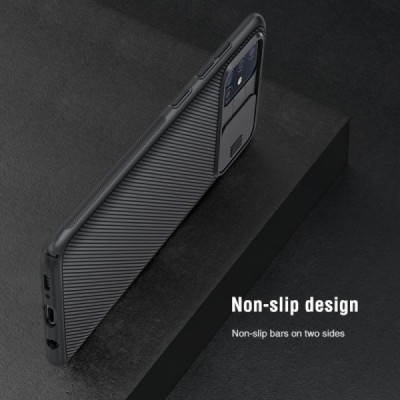 Samsung Galaxy A51 (A515) Nillkin CamShield melns apvalks | vacins.lv