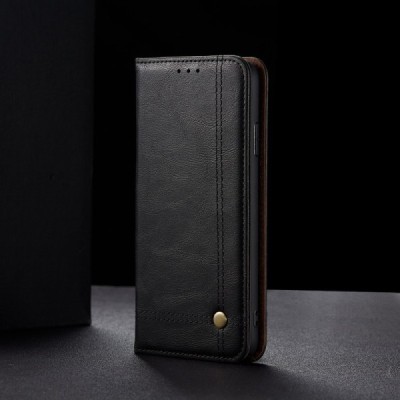 Deluxe Samsung Galaxy S20 Ultra (G988) чёрный кожаный чехол-книжка | Vacins.lv