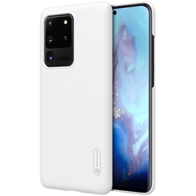 Samsung Galaxy S20 Ultra (G988) Nillkin Frosted Shield белый пластиковый чехол | Vacins.lv