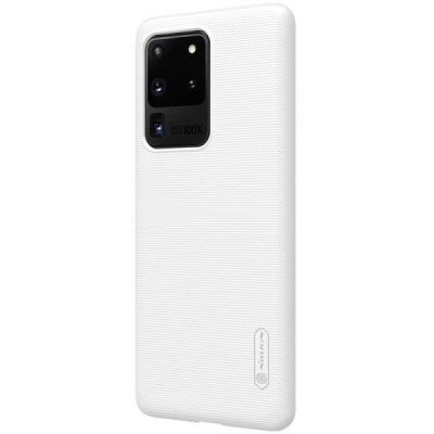 Samsung Galaxy S20 Ultra (G988) Nillkin Frosted Shield белый пластиковый чехол | Vacins.lv