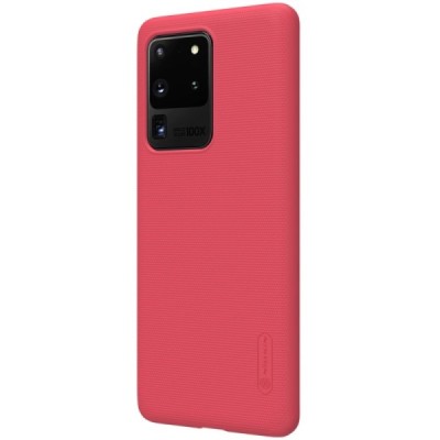 Samsung Galaxy S20 Ultra (G988) Nillkin Frosted Shield красный пластиковый чехол | Vacins.lv