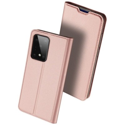 Samsung Galaxy S20 Ultra (G988) Dux Ducis Skin sērijas rozs atvērams maciņš, maks | Vacins.lv