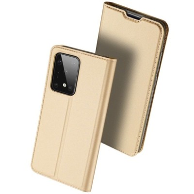 Samsung Galaxy S20 Ultra (G988) Dux Ducis Skin серии золотой кожаный чехол-книжка | Vacins.lv