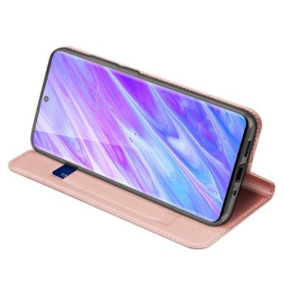 Samsung Galaxy S20+ Plus (G985) Dux Ducis Skin серии розовый кожаный чехол-книжка | Vacins.lv