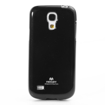 Samsung Galaxy S4 mini Mercury melns cieta silikona (TPU) futrālis / Vacins.lv