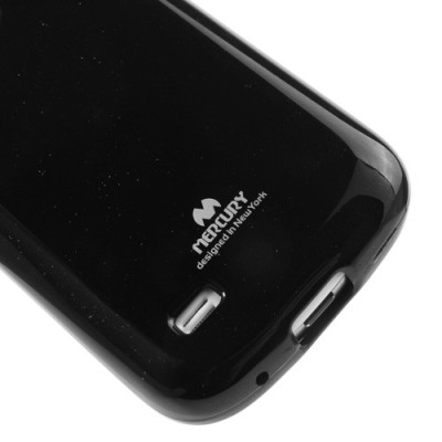 Samsung Galaxy S4 mini Mercury melns cieta silikona (TPU) futrālis / Vacins.lv