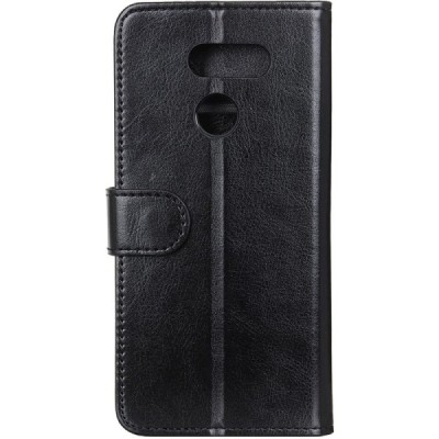 LG K50S (LM-X540) открываемый чёрный кожаный чехол - книжка | Vacins.lv