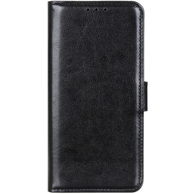 LG K40S (LM-X430) открываемый чёрный кожаный чехол - книжка | Vacins.lv