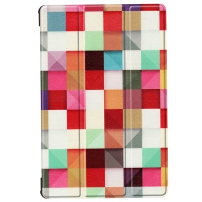 Samsung Galaxy Tab S6 10.5 (T865, T860) „Cubes“ atvēramais krāsains maciņš / Vacins.lv