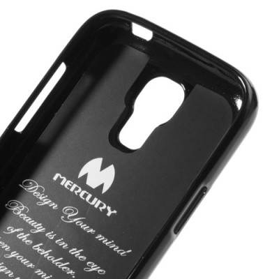 Samsung Galaxy S4 mini Mercury melns cieta silikona (TPU) futrālis / Vacins.lv