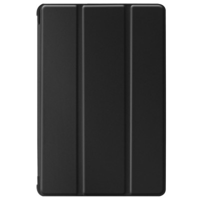 Samsung Galaxy Tab A 10.1 2019 (T515, T510) твердый кожаный чехол-книжка - черный | Vacins.lv