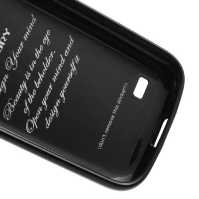 Samsung Galaxy S4 mini Mercury melns cieta silikona (TPU) futrālis / Vacins.lv