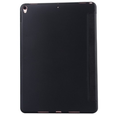 Apple iPad Pro 10.5" (Air 2019) твердый кожаный чехол-книжка - черный | Vacins.lv
