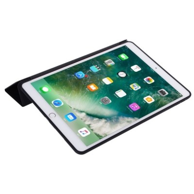 Apple iPad Pro 10.5" (Air 2019) твердый кожаный чехол-книжка - черный | Vacins.lv