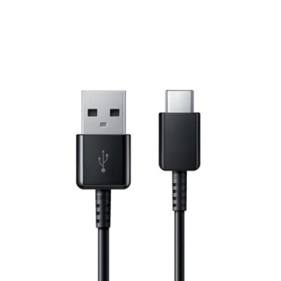Официальный чёрный провод Samsung Type-C USB-C, 80 см (EP-DR140ABE, оригинал) | Vacins.lv