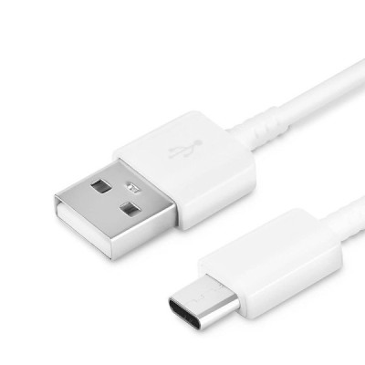 Oficiāls Samsung USB Type-C balts vads 80 cm (EP-DR140ABE, origināls) | Vacins.lv