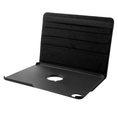Apple iPad Pro 12.9 (2020 г., 4-е поколение) вращающийся на 360 градусов, черный кожаный чехол (складной) | Vacins.lv