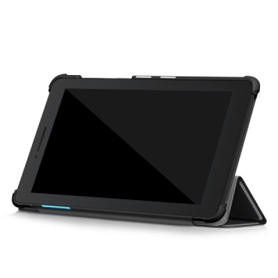 Lenovo Tab E7 (TB-7104F) чёрный кожаный чехол-книжка (складной) | Vacins.lv