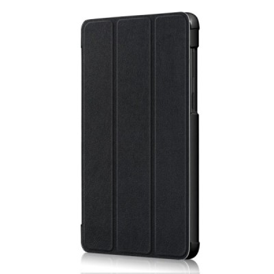 Lenovo Tab E7 (TB-7104F) чёрный кожаный чехол-книжка (складной) | Vacins.lv