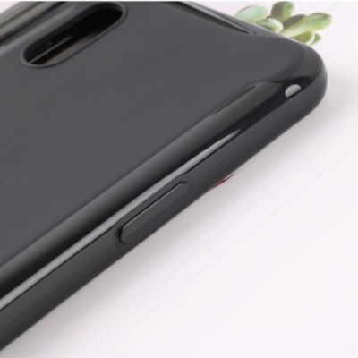 Samsung Galaxy XCover Pro (G715) „Glossy“ cieta silikona (TPU) melns apvalks | vacins.lv