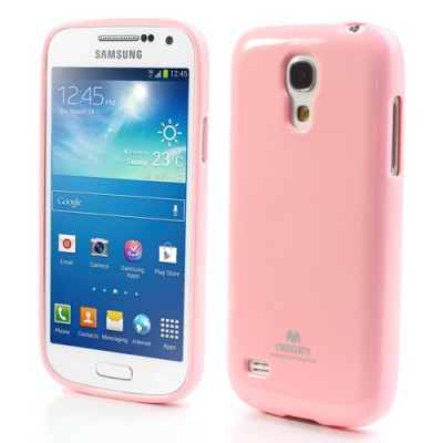 Mercury rožinis Samsung Galaxy S4 mini TPU kieto silikono dėklas (nugarėlė) / Priedai.lt