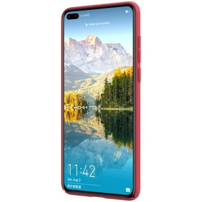 Huawei P40 Nillkin Frosted Shield sarkans apvalks | vacins.lv