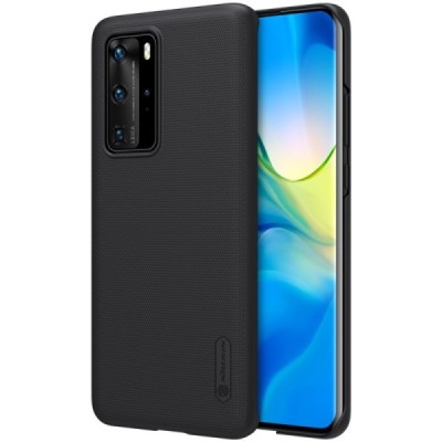 Huawei P40 Pro Nillkin Frosted Shield melns apvalks | vacins.lv