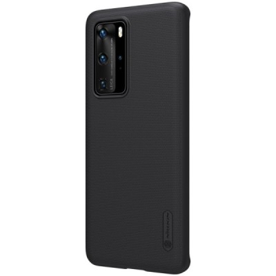 Huawei P40 Pro Nillkin Frosted Shield melns apvalks | vacins.lv