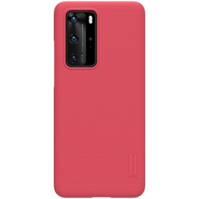 Huawei P40 Pro Nillkin Frosted Shield красный пластиковый чехол | Vacins.lv