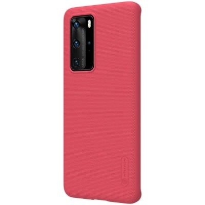 Huawei P40 Pro Nillkin Frosted Shield красный пластиковый чехол | Vacins.lv