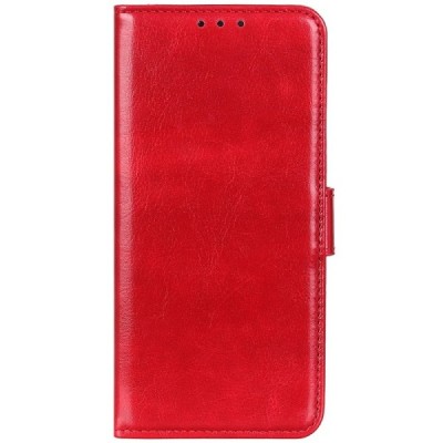 LG K50S (LM-X540) открываемый красный кожаный чехол - книжка | Vacins.lv