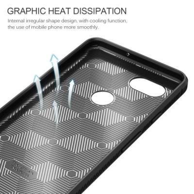 Google Pixel 2 XL Gentry твердый силиконовый чехол (TPU) - черный | Vacins.lv