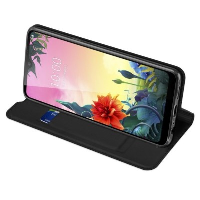 „Dux Ducis“ Skin серии LG K50S LM-X540 чёрный кожаный чехол-книжка | Vacins.lv