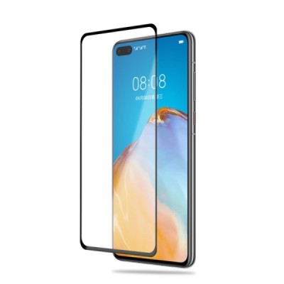 Huawei P40 „Mocolo“ Tempered Glass melns ekrāna aizsargstikls | Vacins.lv