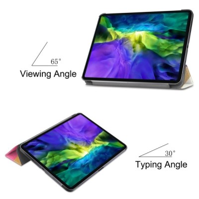Apple iPad Pro 11 (2021 / 2020 / 2018) atvēramais „Cubes“ krāsains maciņš | Vacins.lv