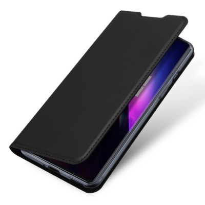 OnePlus 8 Dux Ducis Skin sērijas melns ādas atvērams maciņš | Vacins.lv