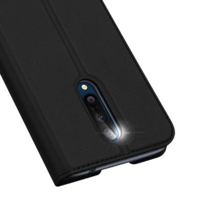OnePlus 8 Dux Ducis Skin sērijas melns ādas atvērams maciņš | Vacins.lv