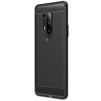 OnePlus 8 Pro „Carbon“ твердый силиконовый чехол (TPU) - черный | Vacins.lv