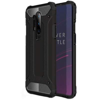 OnePlus 8 Pro усиленный защитный чёрный твердый силиконовый чехол (TPU) | Vacins.lv