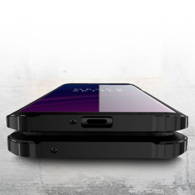 Pastiprinātas aizsardzības melns OnePlus 8 Pro apvalks / Vacins.lv