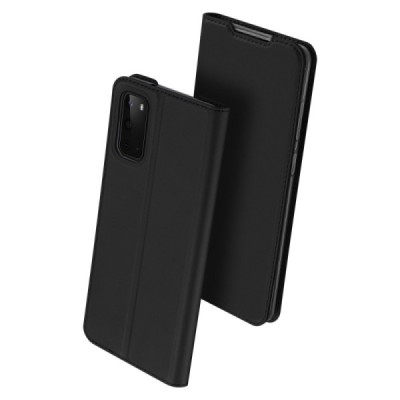 Samsung Galaxy S20 (G980) „Dux Ducis“ Skin sērijas melns ādas atvērams maciņš | Vacins.lv