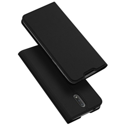 „Dux Ducis“ Skin серии Nokia 2.3 чёрный кожаный чехол-книжка | Vacins.lv
