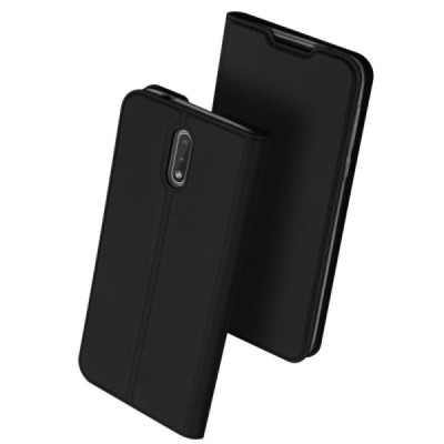 „Dux Ducis“ Skin серии Nokia 2.3 чёрный кожаный чехол-книжка | Vacins.lv