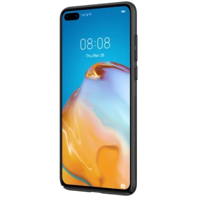 Huawei P40 „Nillkin“ CamShield чёрный чехол, задняя часть с защитой камеры | Vacins.lv